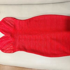 Stunning Red Bandage Dress